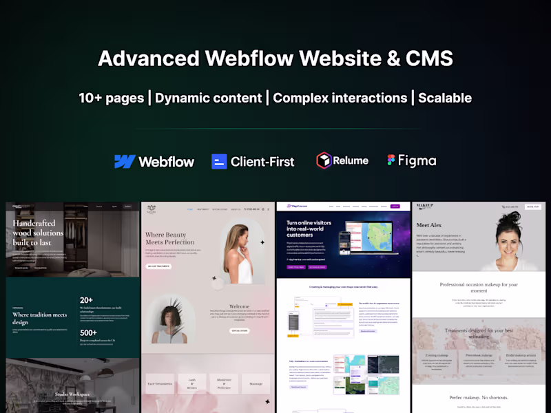 Cover image for Advanced Webflow Website & CMS