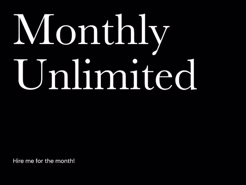 Cover image for Monthly Unlimited