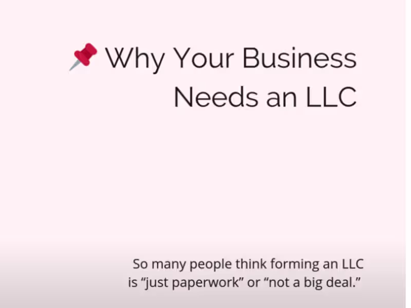 Cover image for WHY AN LLC - YouTube