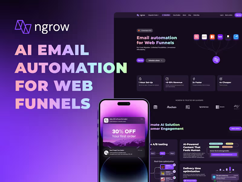 Cover image for nGrow - Email automation for Web Funnels