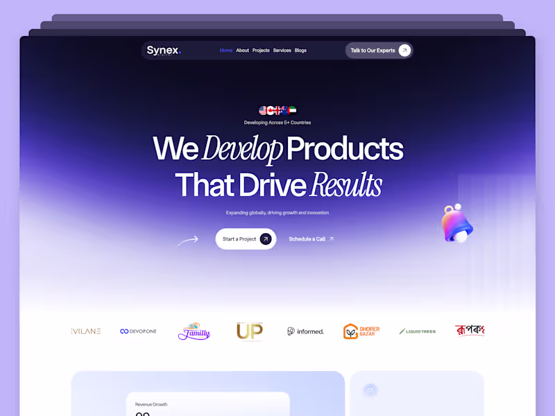 Cover image for Synex Digital Website Development - Webflow