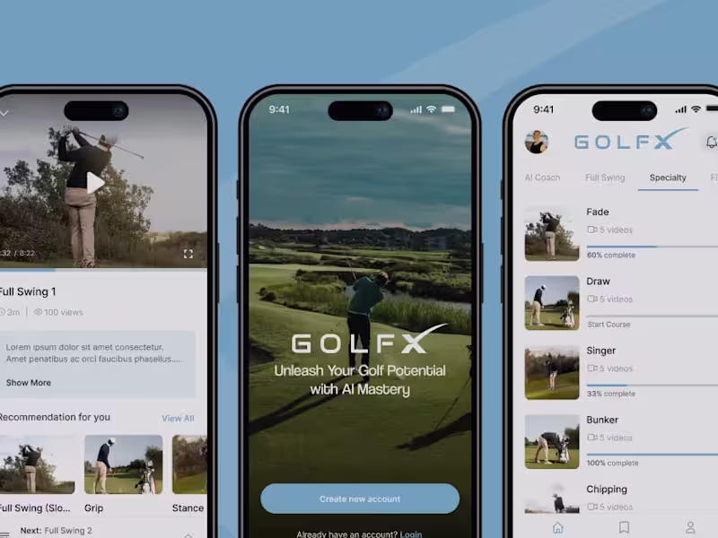 Cover image for Golf X - AI Assistant to Unleash Your Golf Potential