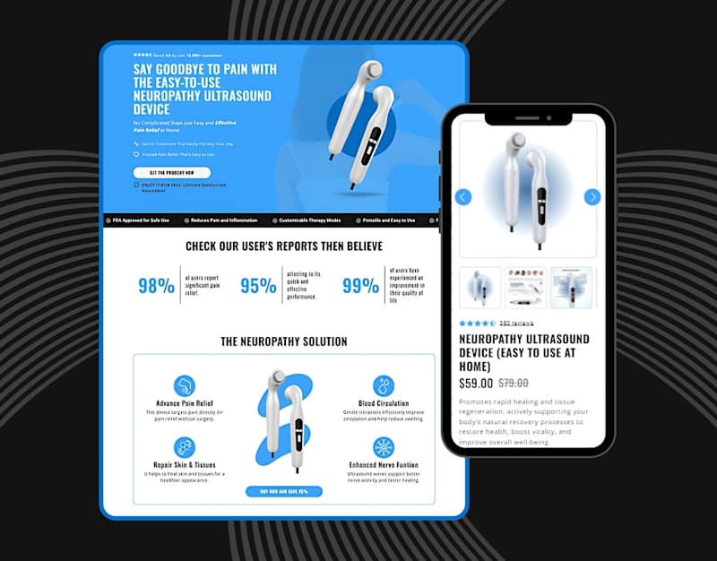 Cover image for Shopify One-Product Store Homepage Design Using Replo