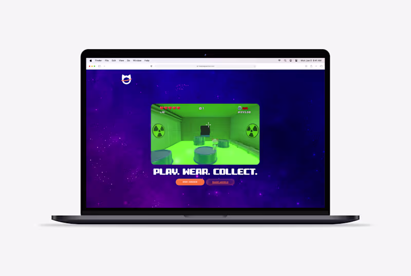 Cover image for AstroCat – Game Landing Page Design A bold, arcade-inspired ...