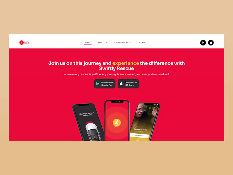 Cover image for Swiftly Rescure Website Design