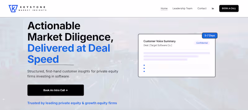 Cover image for Keystone Market Insights – Website Design & Implementation