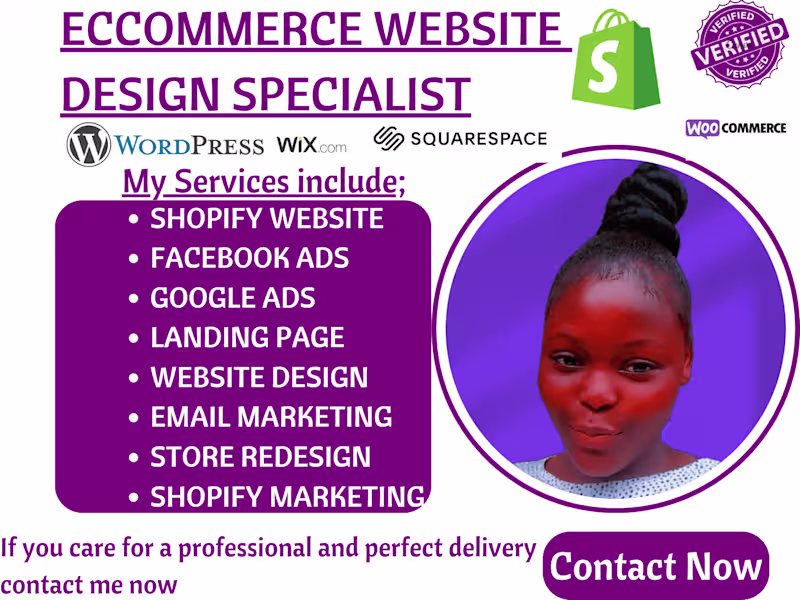 Cover image for will be your e-commerce website designer for maximizing sales 
