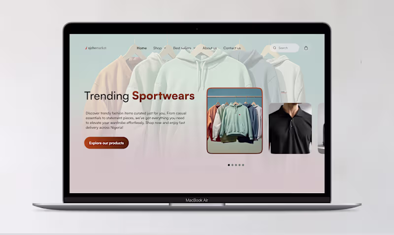 Cover image for E-commerce Homepage Redesign 