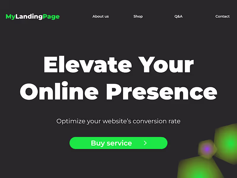 Cover image for Custom Landing Page Design to Elevate Your Online Presence