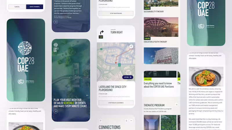 Cover image for COP28 Dubai (https://www.waitahako.com/work/cop28-uae)