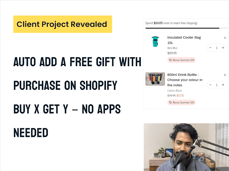 Cover image for Auto Add a Free Gift with Purchase