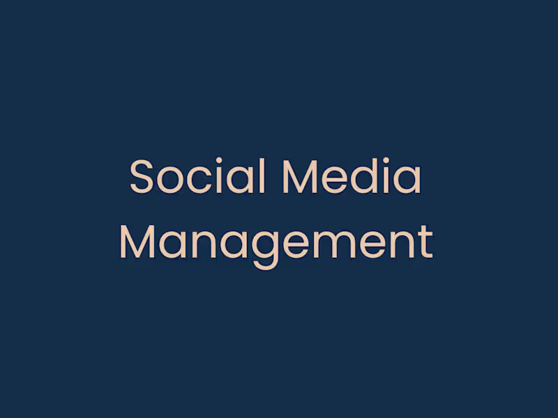 Cover image for Social Media Management