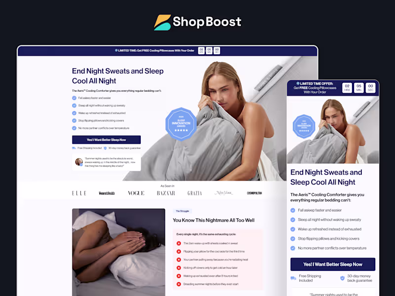 Cover image for Sales Page for Dore and