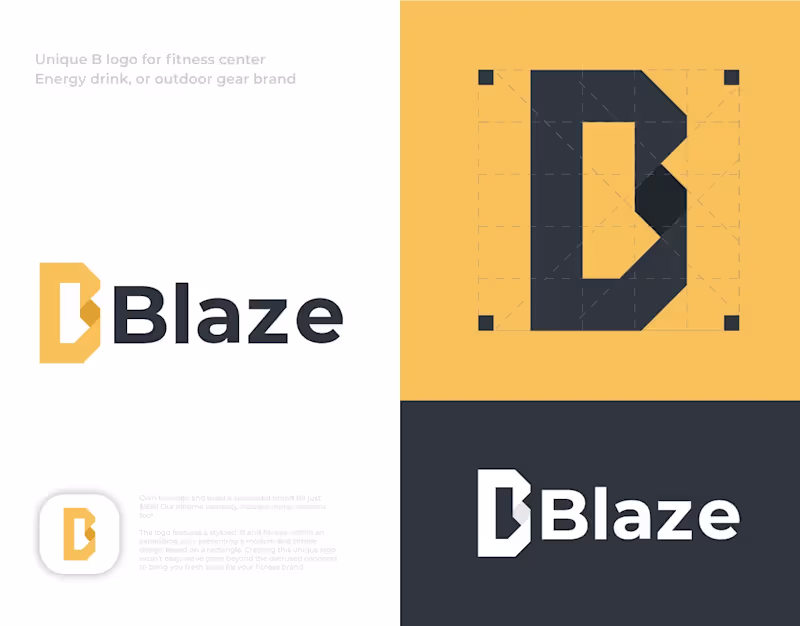 Cover image for Blaze Logo Design for Fitness Centers
