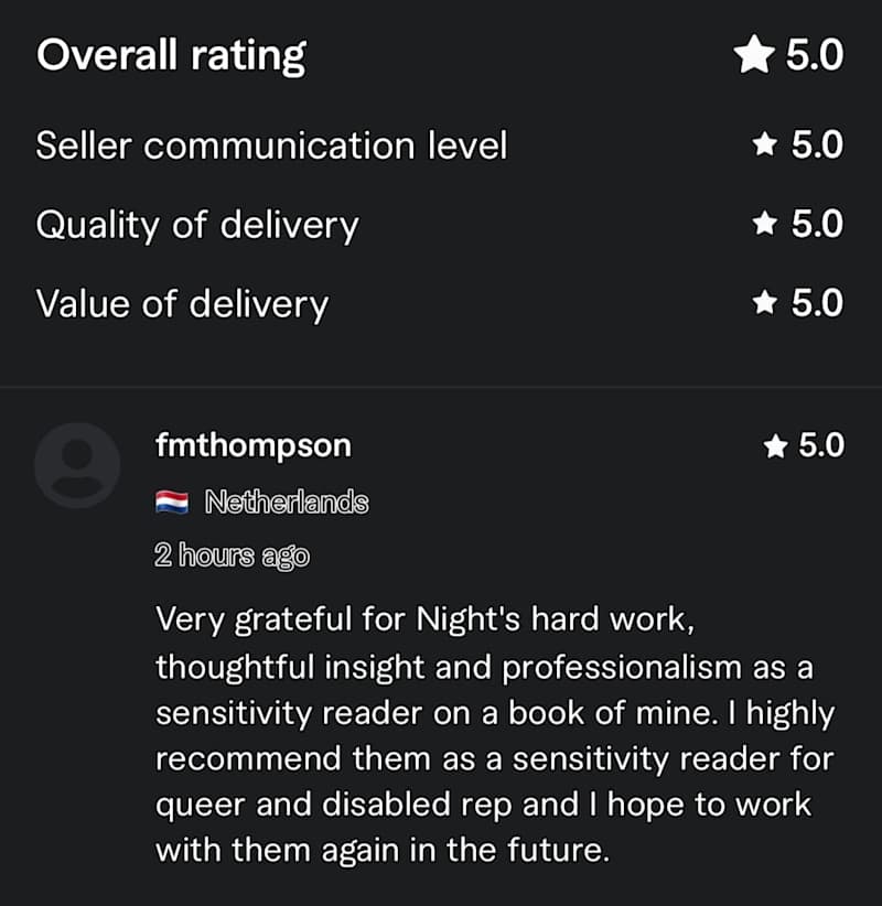 Cover image for Sensitivity Reader Review