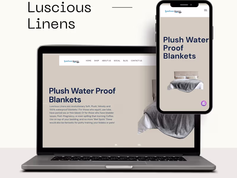 Cover image for Luscious Linens - J Bulls Infotech