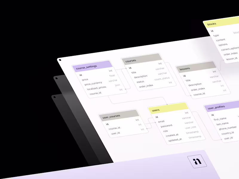 Cover image for Database visual editor: web app, dashboard