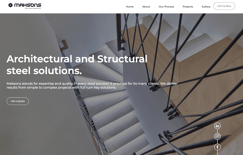 Cover image for Architectural Steel Firm Website Redesign