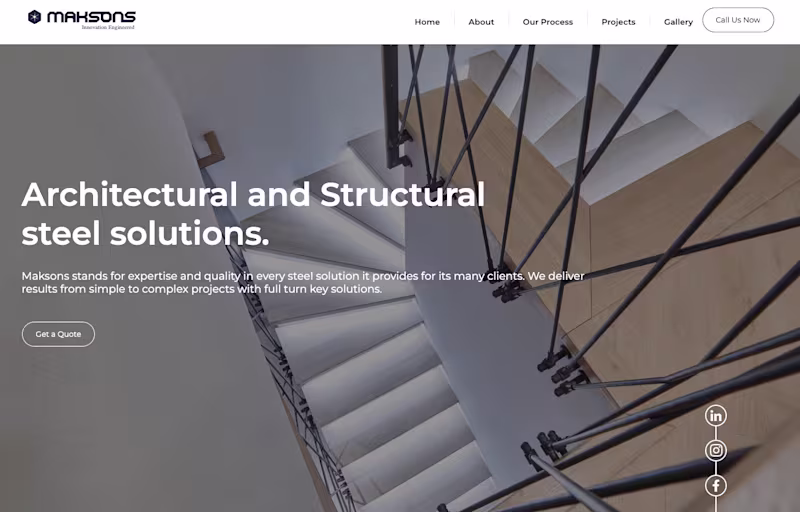 Cover image for Architectural Steel Firm Website Redesign