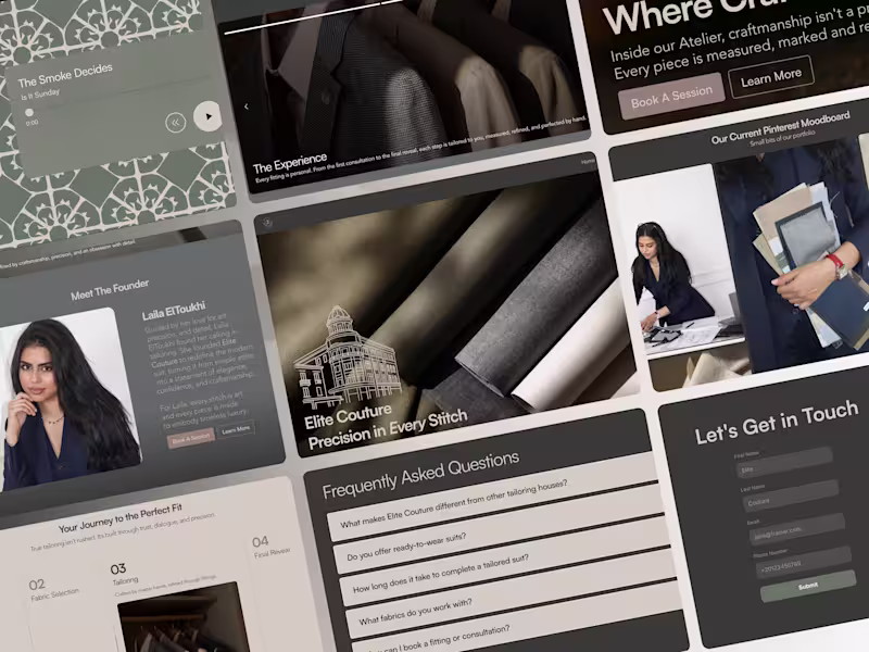 Cover image for Elite Couture Website Design