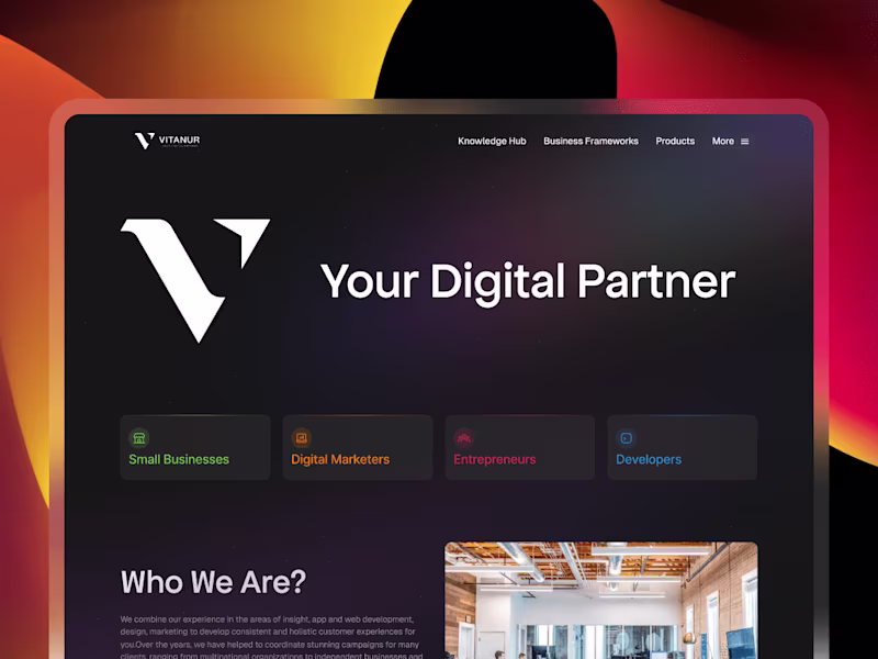 Cover image for Vitanur website