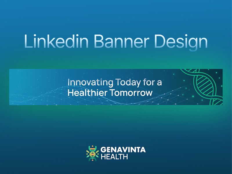 Cover image for Genavinta Health — LinkedIn Banner Design