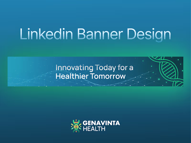 Cover image for Genavinta Health — LinkedIn Banner Design