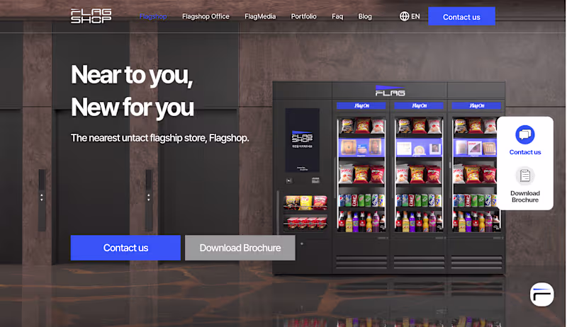 Cover image for The website for "FLAGSHOP”, a