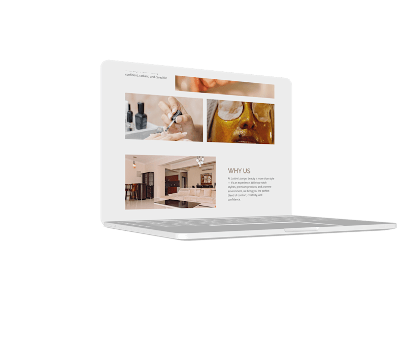 Cover image for Lustre Lounge - Landing Page