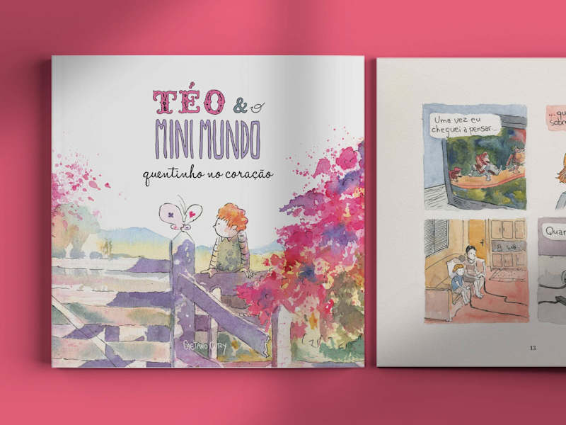 Cover image for Quentinho no Coração | Book Design