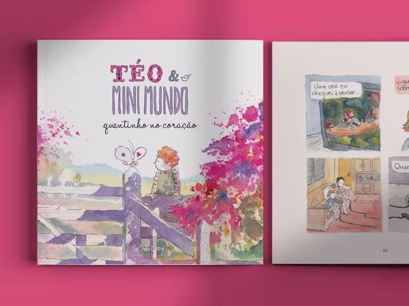 Cover image for Quentinho no Coração | Book Design