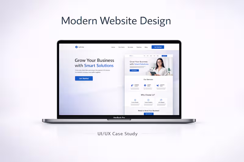 Cover image for Modern Website UI/UX Design –