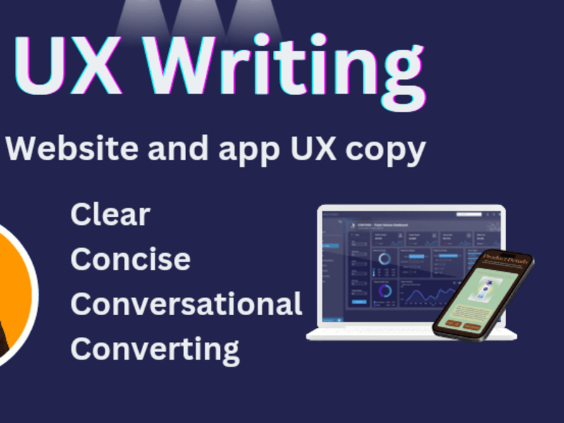 Cover image for Website and app UX writing