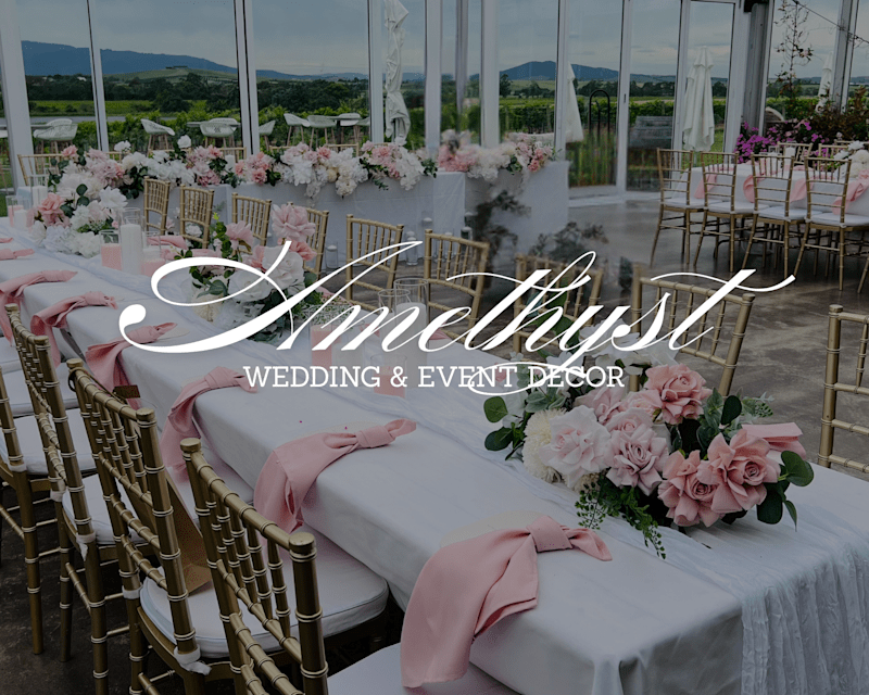 Cover image for Luxury Social Media Rebranding for Amethyst Weddings & Décor