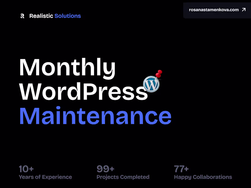 Cover image for Monthly WordPress Maintenance
