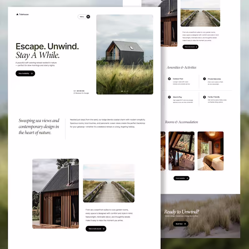 Cover image for Tidehouse - Website Design