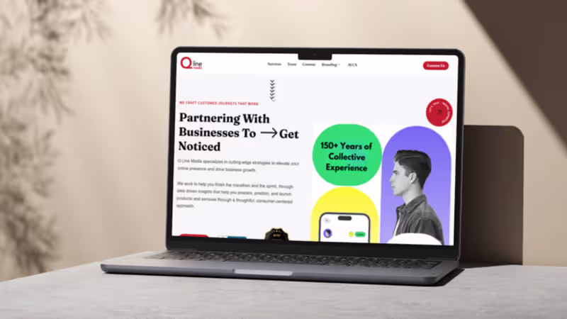 Cover image for Qline Media Website Design