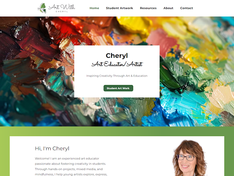 Cover image for Art Educator’s Website Redesign