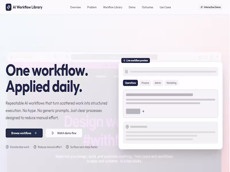 Cover image for AI Workflow Library