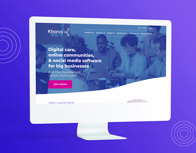 Cover image for Khoros.com Website Redesign :: Behance