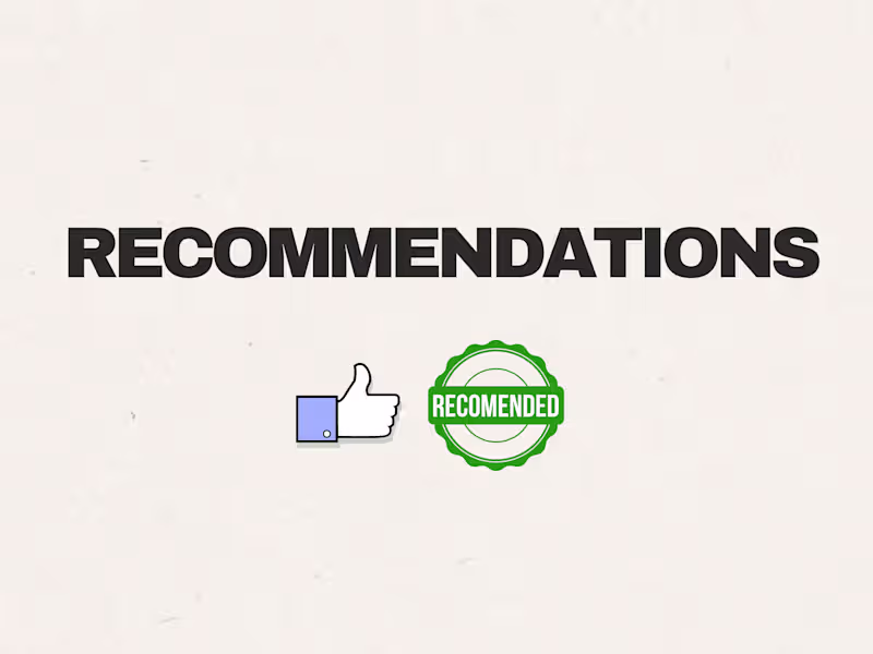Cover image for Recommendations from Industry Professionals