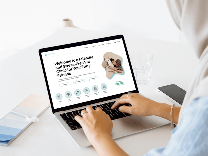 Cover image for Online Registration Flow for a Vet Clinic