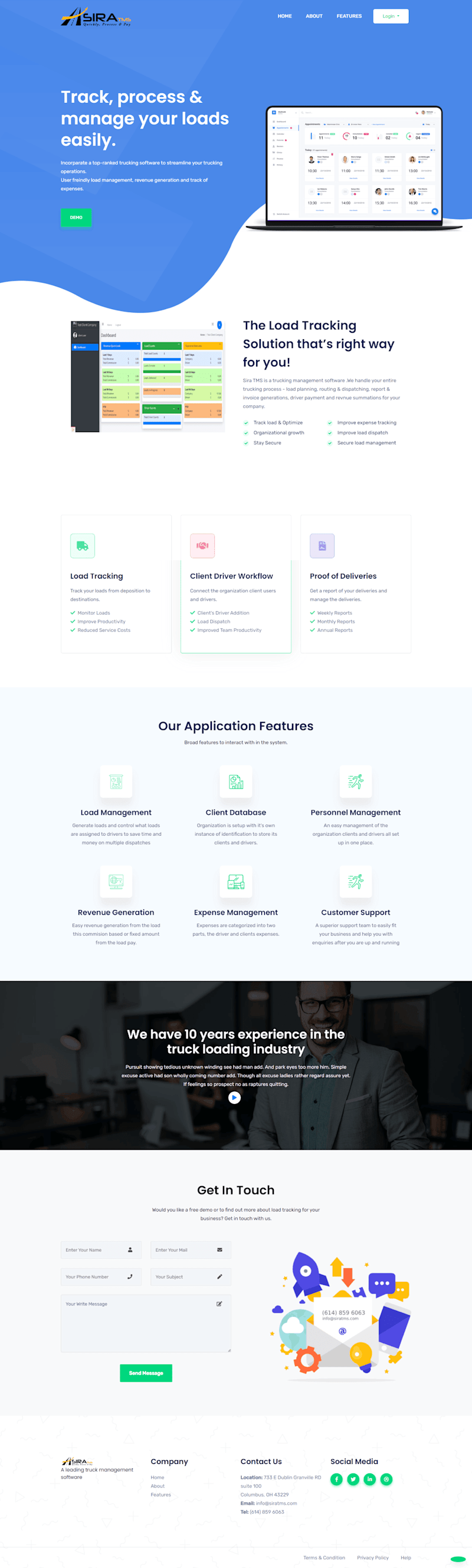 Cover image for Sira TMS, a transport management web application