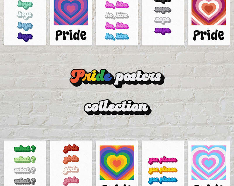 Cover image for Pride Posters Collection