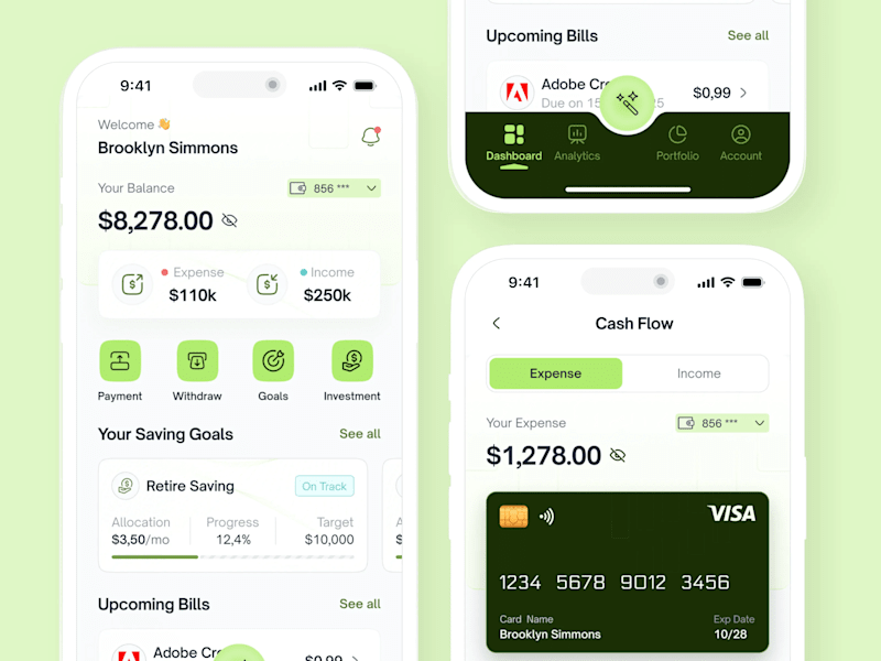 Cover image for Nexwealth – AI Personal Finance App & Landing Page Design