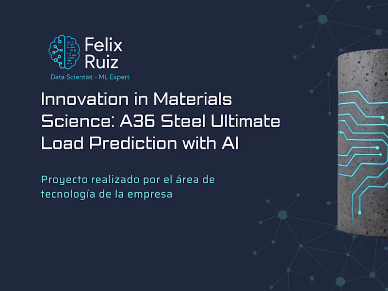 Cover image for High-Precision ML Model for Predicting Tensile Load in A36 Steel