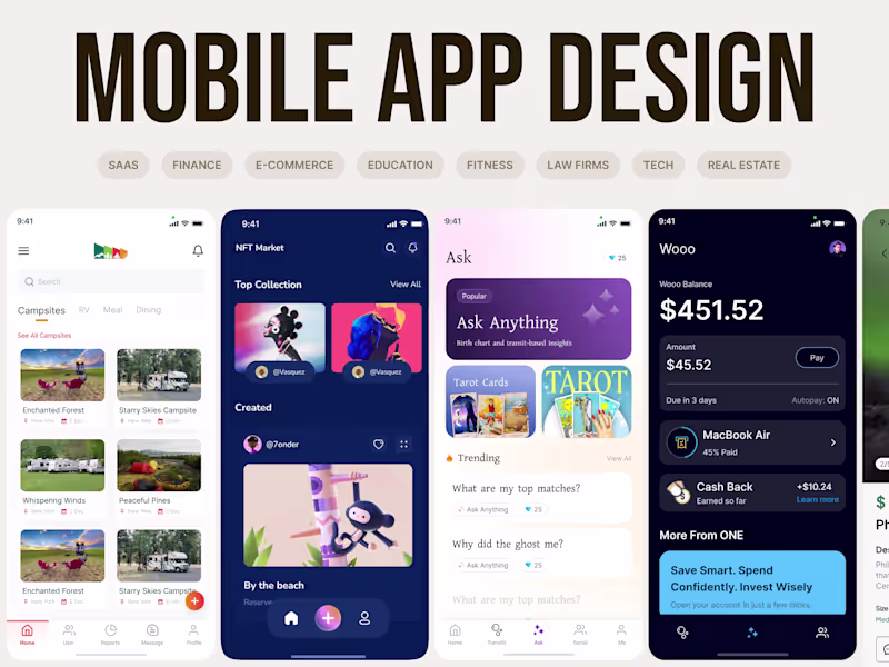 Cover image for Premium iOS & Android Mobile App Design