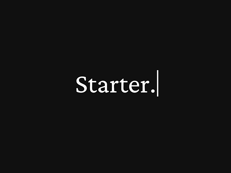 Cover image for Starter Pack