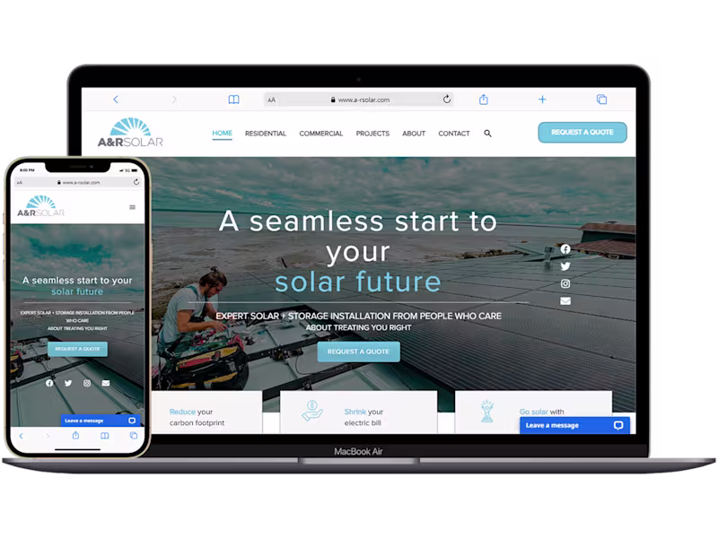 Cover image for Solar Website