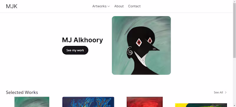Cover image for MJ Alkhoory Art